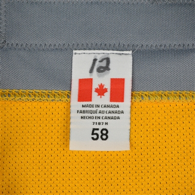 Mike Fisher - Nashville Predators - 2017 Stanley Cup Final Practice-Worn Jersey 