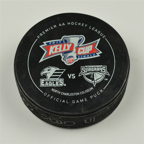 2017 Kelly Cup Finals - Game-Used Puck - Game 3 - Third Period - 1 of 6