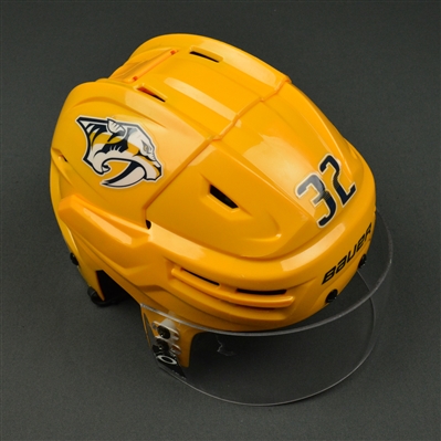 Frederick Gaudreau - Nashville Predators - 2017 Stanley Cup Final Game-Worn Gold Helmet