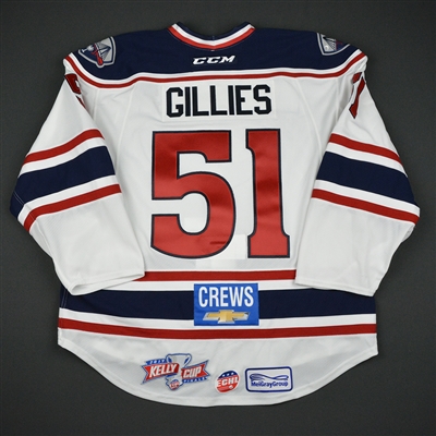 Trevor Gillies - South Carolina Stingrays - 2017 Kelly Cup Finals - Game-Issued Jersey w/A - Games 1 & 2