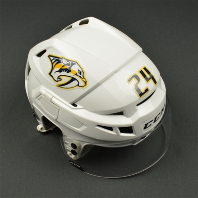 Brad Hunt - Nashville Predators - 2017 Stanley Cup Final Game-Issued White Helmet