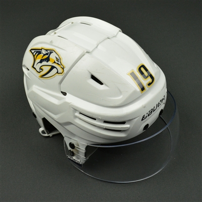 Calle Jarnkrok - Nashville Predators - 2017 Stanley Cup Final Game-Worn White Helmet