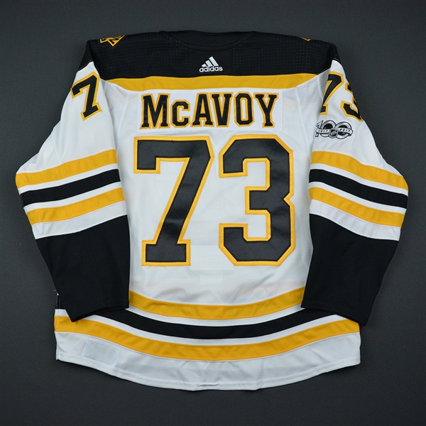 Charlie McAvoy - Boston Bruins - 2017 Hockey Hall of Fame Game - Game-Worn Jersey - November 10