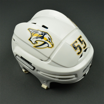 Cody McLeod - Nashville Predators - 2017 Stanley Cup Final Game-Worn White Helmet