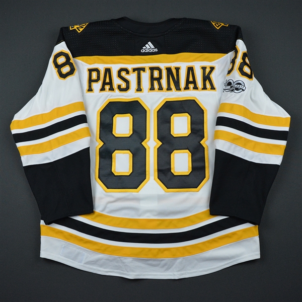 David Pastrnak - Boston Bruins - 2017 Hockey Hall of Fame Game - Game-Worn Jersey - November 10