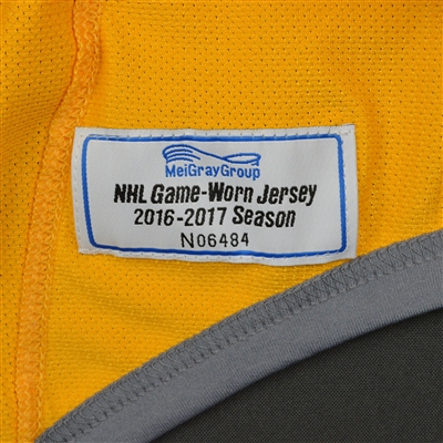 Colton Sissons - Nashville Predators - 2017 Stanley Cup Final Practice-Worn Jersey 