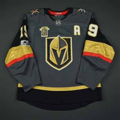 Reilly Smith - Vegas Golden Knights - 2017-18 Inaugural Game at T-Mobile Arena - Game-Worn Jersey w/A - 1st Period Only