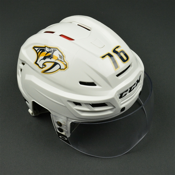 P.K. Subban - Nashville Predators - 2017 Stanley Cup Final Game-Worn White Helmet