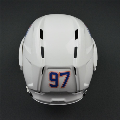 Connor McDavid - Edm. Oilers - Game-Worn CCM Helmet - Regular Season and Playoffs - PHOTO-MATCHED