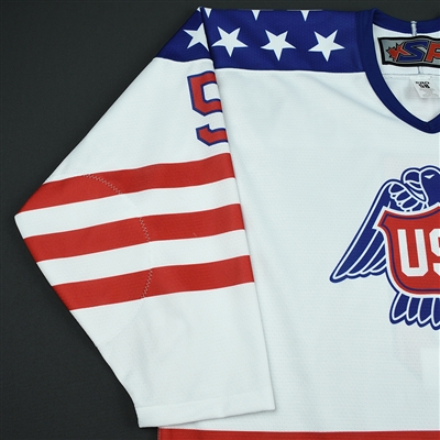 Adam Samuelsson - 2018 U.S. National Under-18 Development Team - Military Appreciation Game-Worn Autographed Jersey