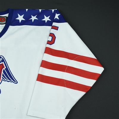 Adam Samuelsson - 2018 U.S. National Under-18 Development Team - Military Appreciation Game-Worn Autographed Jersey