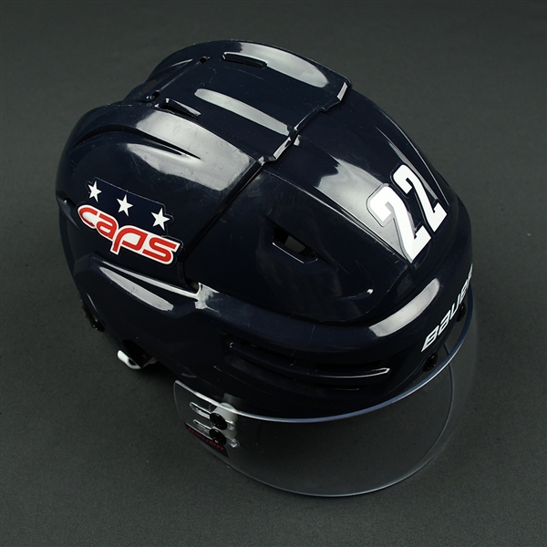 Madison Bowey - Washington Capitals - 2018 Stadium Series Warmup-Worn Helmet