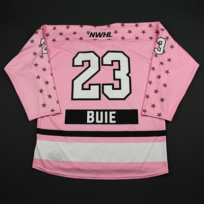 Corinne Buie - Buffalo Beauts - Game-Worn Strides for the Cure Jersey w/C - Jan. 20, 2018