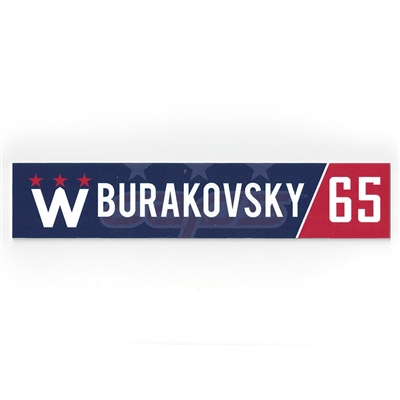 Andre Burakovsky - Washington Capitals - 2018 Stadium Series-Style March 20th Locker Room Nameplate 