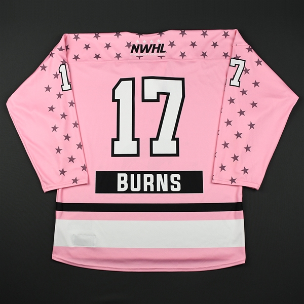 Jordyn Burns - Buffalo Beauts - Game-Worn Strides for the Cure Jersey - Jan. 20, 2018