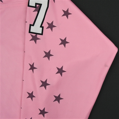 Jordyn Burns - Buffalo Beauts - Game-Worn Strides for the Cure Jersey - Jan. 20, 2018