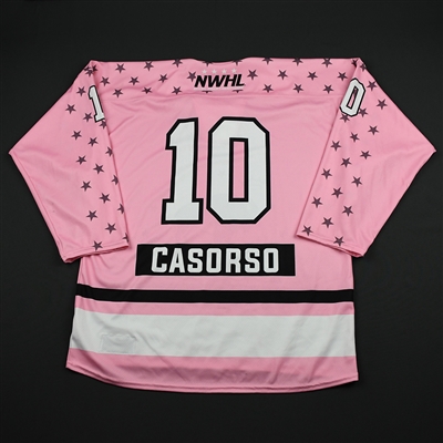 Sarah Casorso - Buffalo Beauts - Game-Worn Strides for the Cure Jersey - Jan. 20, 2018