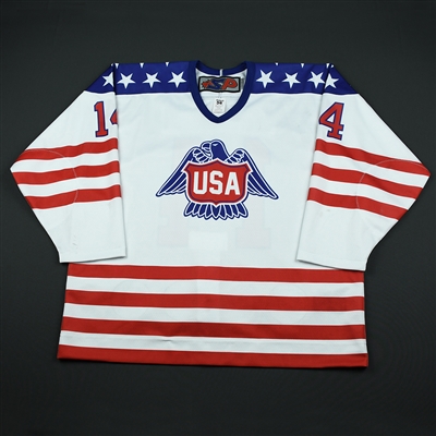 Jack DeBoer - 2018 U.S. National Under-18 Development Team - Military Appreciation Game-Worn Autographed Jersey
