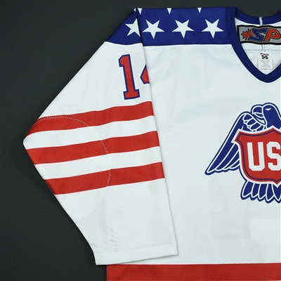 Jack DeBoer - 2018 U.S. National Under-18 Development Team - Military Appreciation Game-Worn Autographed Jersey