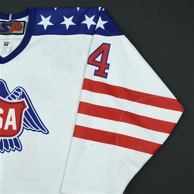 Jack DeBoer - 2018 U.S. National Under-18 Development Team - Military Appreciation Game-Worn Autographed Jersey