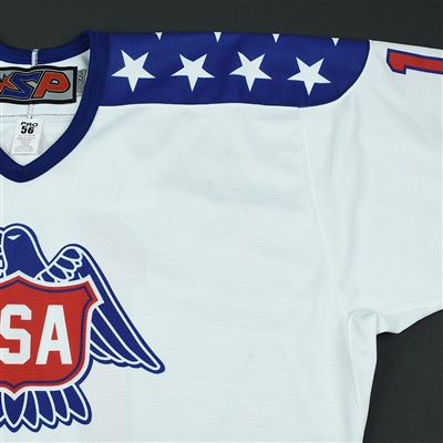 Jack DeBoer - 2018 U.S. National Under-18 Development Team - Military Appreciation Game-Worn Autographed Jersey
