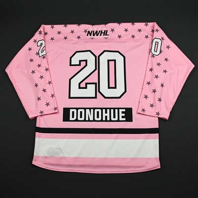 Katherine Donohue - Buffalo Beauts - Game-Issued Strides for the Cure Jersey - Jan. 20, 2018