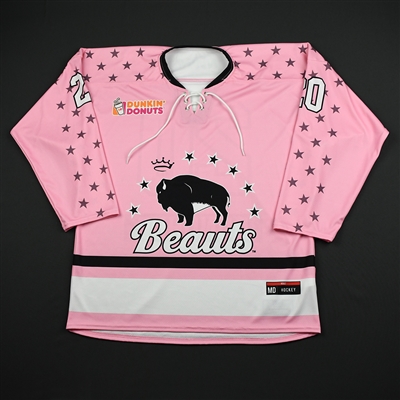 Katherine Donohue - Buffalo Beauts - Game-Issued Strides for the Cure Jersey - Jan. 20, 2018