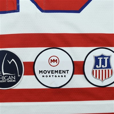 Joel Farabee - 2018 U.S. National Under-18 Development Team - Military Appreciation Game-Worn Autographed Jersey