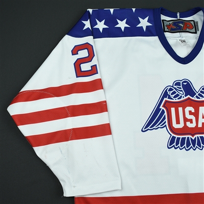 Patrick Giles - 2018 U.S. National Under-18 Development Team - Military Appreciation Game-Worn Autographed Jersey w/A