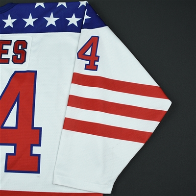 Patrick Giles - 2018 U.S. National Under-18 Development Team - Military Appreciation Game-Worn Autographed Jersey w/A