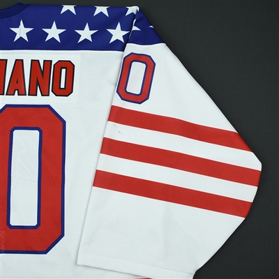 Josh Graziano - 2018 U.S. National Under-18 Development Team - Military Appreciation Game-Worn Autographed Jersey