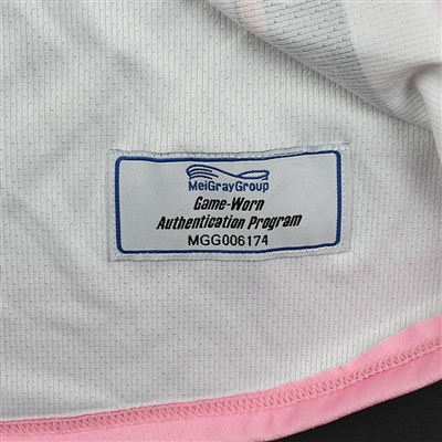 Jacquie Greco - Buffalo Beauts - Game-Worn Strides for the Cure Jersey - Jan. 20, 2018
