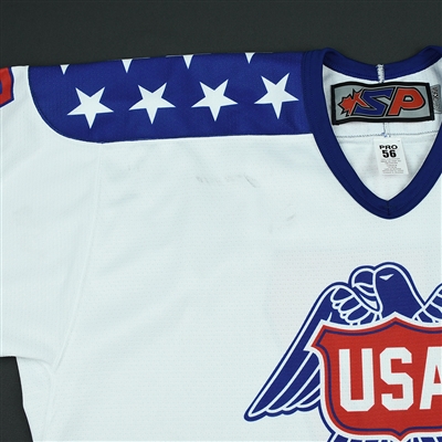 Jonathan Gruden - 2018 U.S. National Under-18 Development Team - Military Appreciation Game-Worn Autographed Jersey w/A