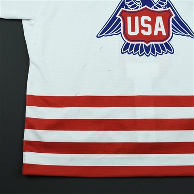 Gavin Hain - 2018 U.S. National Under-18 Development Team - Military Appreciation Game-Worn Autographed Jersey