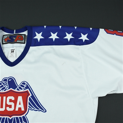 Gavin Hain - 2018 U.S. National Under-18 Development Team - Military Appreciation Game-Worn Autographed Jersey