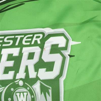 Justin Hamonic - Worcester Railers - 2017-18 MARVEL Super Hero Night - Game-Worn Autographed Jersey