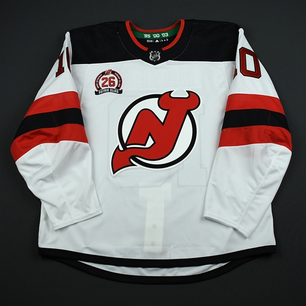 Jimmy Hayes - New Jersey Devils - Patrik Elias Jersey Retirement Night Game-Issued Jersey