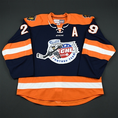 Caleb Herbert - Greenville Swamp Rabbits - 2018 Fantasy Team Skater - Game-Issued Jersey w/A 