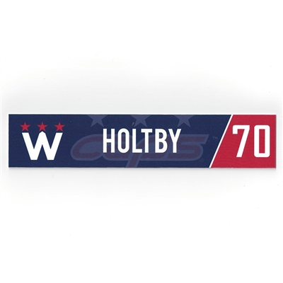 Braden Holtby - Washington Capitals - 2018 Stadium Series-Style March 20th Locker Room Nameplate 