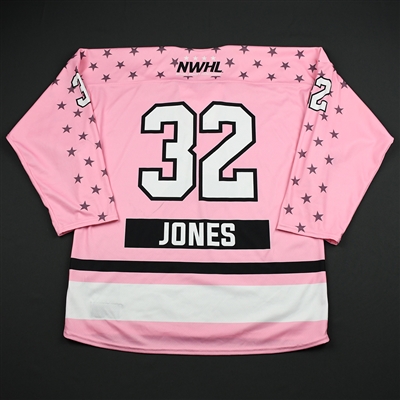 Jess Jones - Buffalo Beauts - Game-Worn Strides for the Cure Jersey w/A - Jan. 20, 2018