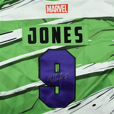 Kellen Jones - Worcester Railers - 2017-18 MARVEL Super Hero Night - Game-Worn Autographed Jersey