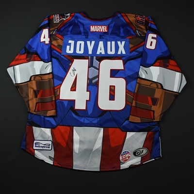 Chris Joyaux - Tulsa Oilers - 2017-18 MARVEL Super Hero Night - Game-Issued Autographed Jersey