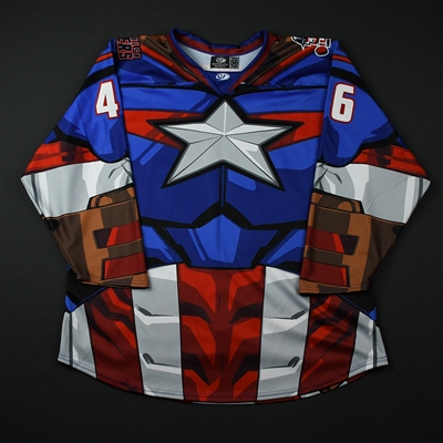 Chris Joyaux - Tulsa Oilers - 2017-18 MARVEL Super Hero Night - Game-Issued Autographed Jersey