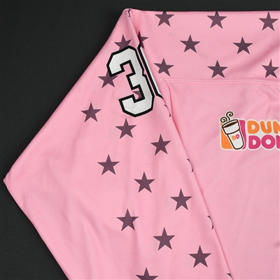 Kourtney Kunichika - Buffalo Beauts - Game-Worn Strides for the Cure Jersey - Jan. 20, 2018