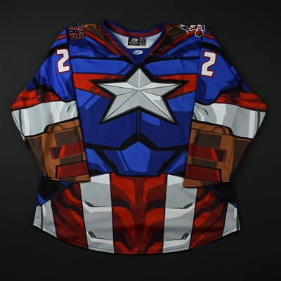 Christophe Lalancette - Tulsa Oilers - 2017-18 MARVEL Super Hero Night - Game-Issued Autographed Jersey