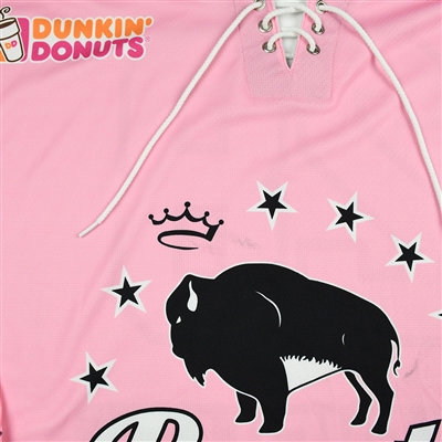 Amanda Leveille - Buffalo Beauts - Game-Worn Strides for the Cure Jersey - Jan. 20, 2018