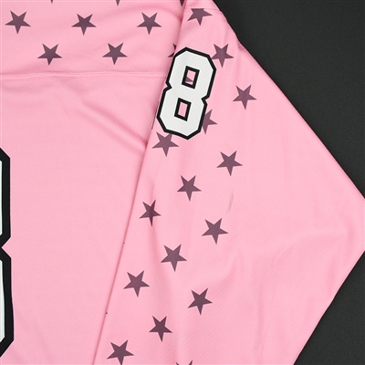 Amanda Leveille - Buffalo Beauts - Game-Worn Strides for the Cure Jersey - Jan. 20, 2018