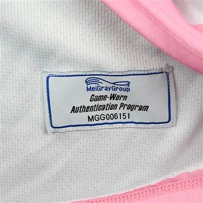 Amanda Leveille - Buffalo Beauts - Game-Worn Strides for the Cure Jersey - Jan. 20, 2018