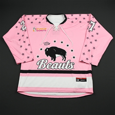 Kristin Lewicki - Buffalo Beauts - Game-Worn Strides for the Cure Jersey - Jan. 20, 2018