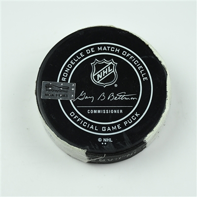 Artemi Panarin - Columbus Blue Jackets - Goal Puck - February 9, 2018 vs. Washington Capitals (Capitals Logo)